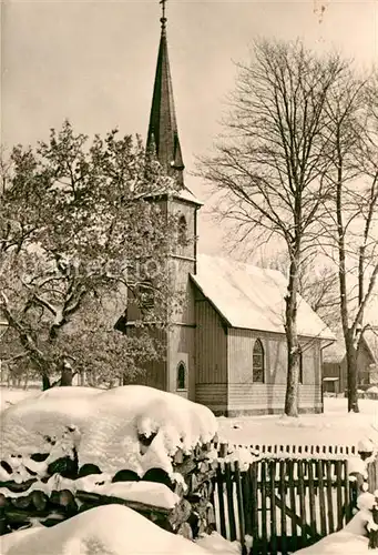 AK / Ansichtskarte Elend Harz Die kleinste Kirche Luftkurort im Winter Kat. Elend Harz