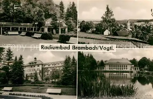 AK / Ansichtskarte Bad Brambach Radiumquelle Kurhof Festhalle Kat. Bad Brambach
