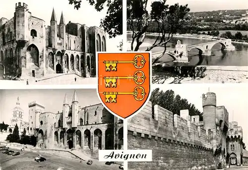 AK / Ansichtskarte Avignon Vaucluse Palais des Papes Pont St Benezet   Kat. Avignon