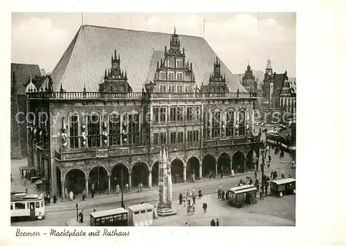 AK / Ansichtskarte Bremen Marktplatz Rathaus  Kat. Bremen
