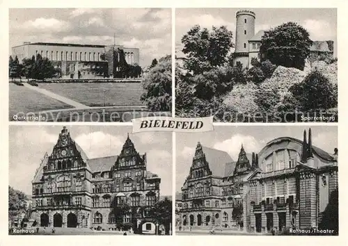 AK / Ansichtskarte Bielefeld Sparrenberg Rathaus Oetkerhalle  Kat. Bielefeld