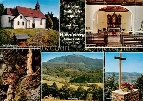 AK / Ansichtskarte Oberwinden Elztal Wallfahrtskapelle Lourdesgrotte Hoernliberg Feldaltar Kat. Winden im Elztal