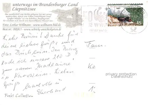 AK / Ansichtskarte Liepnitzsee Fliegeraufnahme Brandenburger Land Kat. Bernau