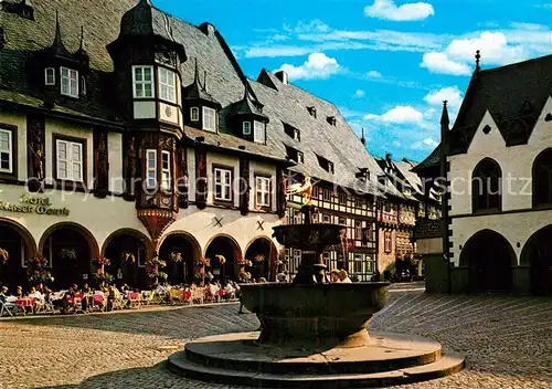 AK / Ansichtskarte Goslar Marktbrunnen Hotel Kaiserworth Kat. Goslar