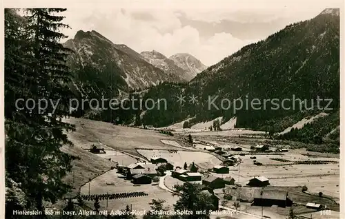 AK / Ansichtskarte Hinterstein Bad Hindelang Aepele Kopf Schaenzle Spitze