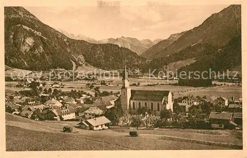 AK / Ansichtskarte Hindelang Kirche Teilansicht  Kat. Bad Hindelang