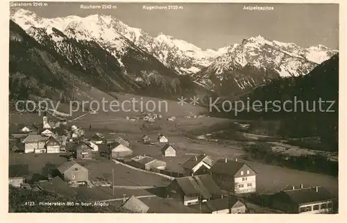 AK / Ansichtskarte Hinterstein Bad Hindelang Gaishorn Rauhorn Kugelhorn 