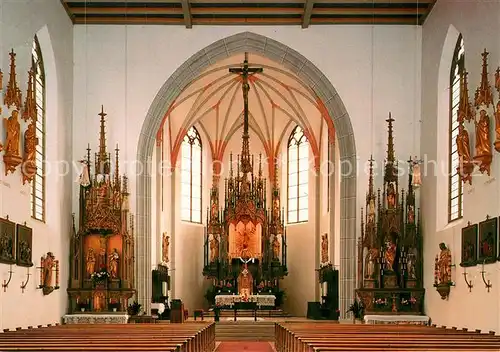 AK / Ansichtskarte Hindelang Inneres der Pfarrkirche   Kat. Bad Hindelang