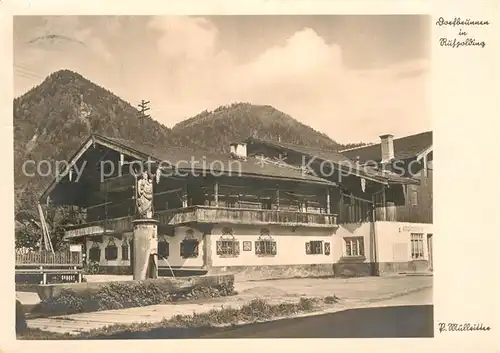 AK / Ansichtskarte Ruhpolding Dorfbrunnen Kat. Ruhpolding