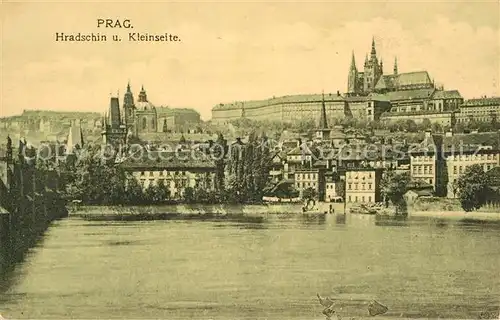 AK / Ansichtskarte Prag Prahy Prague Hradschin und Kleinseite Kat. Praha