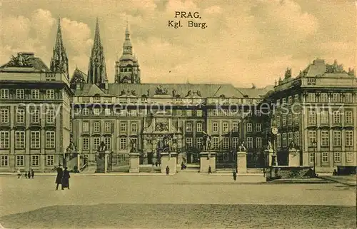 AK / Ansichtskarte Prag Prahy Prague Kgl Burg Kat. Praha