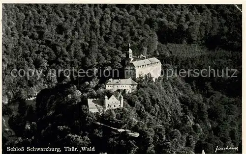 AK / Ansichtskarte Schwarzburg Thueringer Wald Schloss Fliegeraufnahme Kat. Schwarzburg
