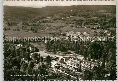 AK / Ansichtskarte Orb Bad Fliegeraufnahme Kursanatorium Kat. Bad Orb