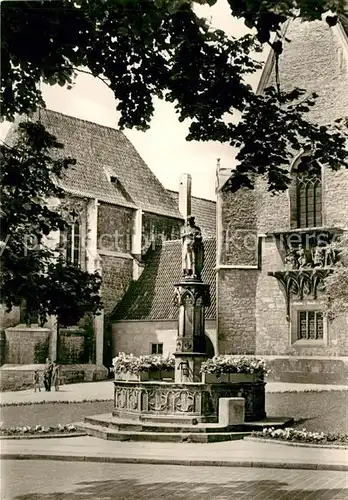 AK / Ansichtskarte Naumburg Saale Ekkehardbrunnen und Dreikoenigskapelle Kat. Naumburg