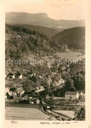 AK / Ansichtskarte Krippen Bad Schandau Panorama Elbgebirge Kat. Bad Schandau