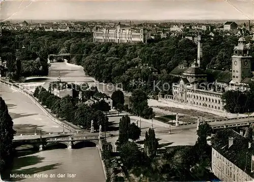 AK / Ansichtskarte Muenchen Partie an der Isar Kat. Muenchen