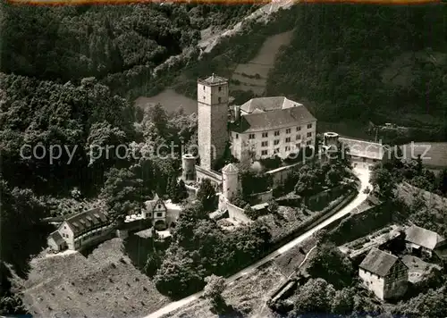 AK / Ansichtskarte Hassmersheim Burg Guttenberg Fliegeraufnahme Kat. Hassmersheim