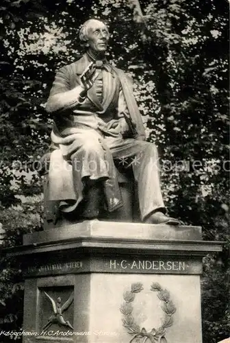 AK / Ansichtskarte Kobenhavn H.C. Andersen Denkmal  Kat. Kopenhagen