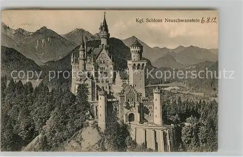 AK / Ansichtskarte Hohenschwangau Schloss Neuschwanstein 
 Kat. Schwangau