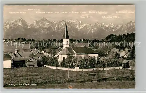 AK / Ansichtskarte Trauchgau Kirche Alpen Kat. Halblech