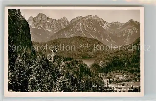 AK / Ansichtskarte Hohenschwangau Koenigliche Schloesser Alpsee  Kat. Schwangau