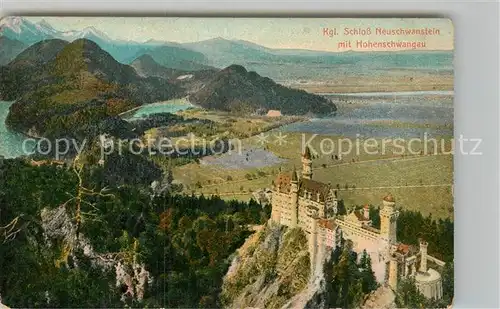 AK / Ansichtskarte Hohenschwangau Schloss Neuschwanstein  Kat. Schwangau