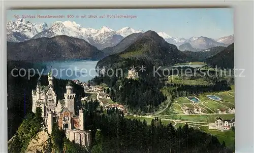 AK / Ansichtskarte Hohenschwangau Panorama  Kat. Schwangau