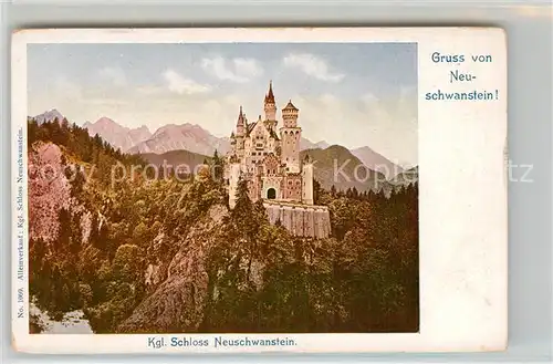 AK / Ansichtskarte Hohenschwangau Schloss Neuschwanstein  Kat. Schwangau