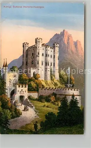 AK / Ansichtskarte Hohenschwangau Schloss Hohenschwangau Kat. Schwangau