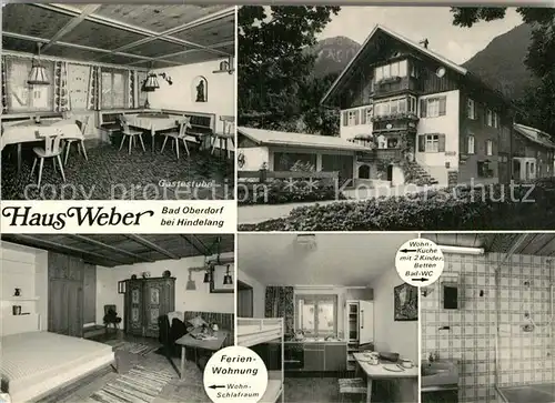 AK / Ansichtskarte Bad Oberdorf Haus Weber Aussenansicht Ferienwohnung Kat. Bad Hindelang