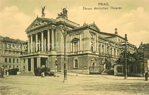 AK / Ansichtskarte Prag Prahy Prague Neues deutsches Theater Kat. Praha