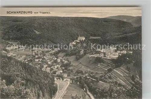 AK / Ansichtskarte Schwarzburg Thueringer Wald Blick vom Trippstein Kat. Schwarzburg