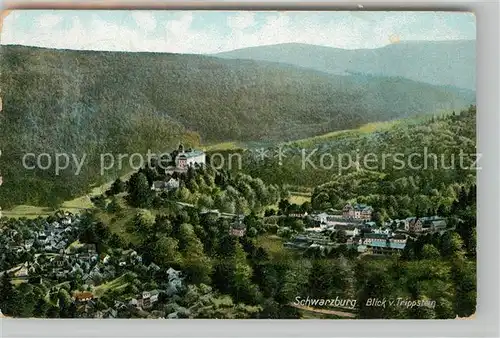 AK / Ansichtskarte Schwarzburg Thueringer Wald Blick vom Trippstein Kat. Schwarzburg