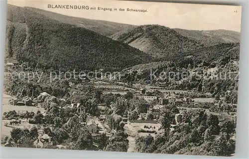 AK / Ansichtskarte Bad Blankenburg Panorama im Schwarzatal Kat. Bad Blankenburg