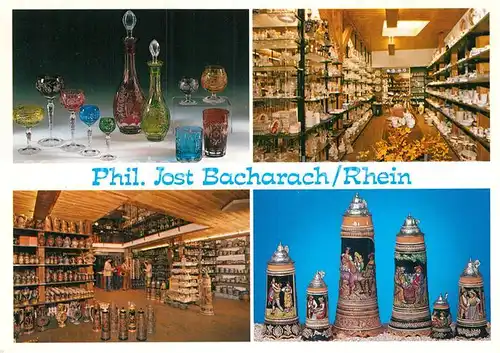 AK / Ansichtskarte Bacharach Rhein Philipp Jost GmbH Glasherstellung Bierkruege Kat. Bacharach