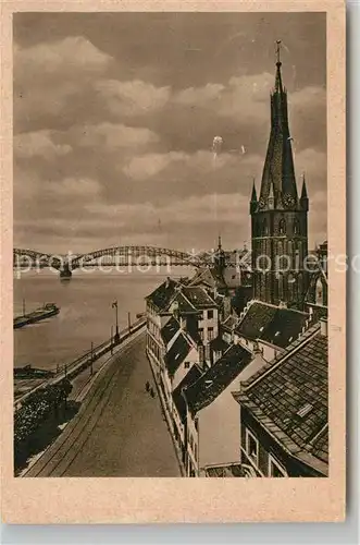 AK / Ansichtskarte Duesseldorf Altstadt Kirche Bruecke Kat. Duesseldorf