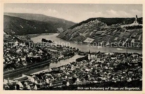 AK / Ansichtskarte Bingen Rhein Bingerbrueck Blick vom Rochusberg Kat. Bingen am Rhein