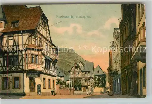 AK / Ansichtskarte Bacharach Rhein Marktplatz Kat. Bacharach