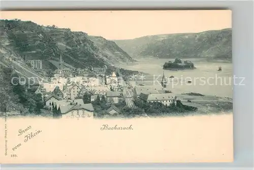 AK / Ansichtskarte Bacharach Rhein Panorama Kat. Bacharach