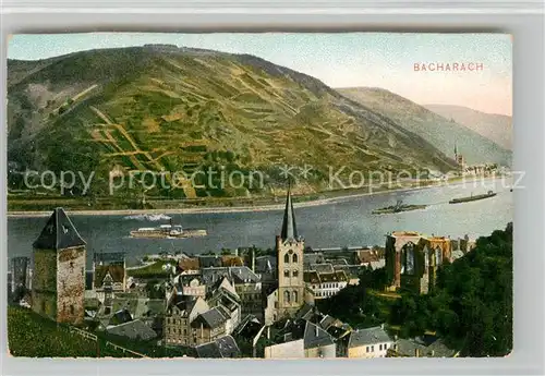 AK / Ansichtskarte Bacharach Rhein Panorama Kat. Bacharach