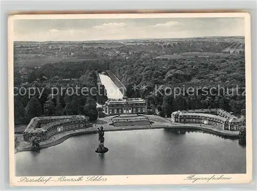 AK / Ansichtskarte Benrath Schloss Fliegeraufnahme Kat. Duesseldorf