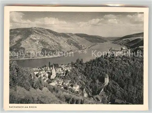 AK / Ansichtskarte Bacharach Rhein Fliegeraufnahme Kat. Bacharach