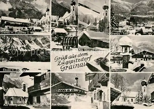 AK / Ansichtskarte Grainau Eibsee Zugspitze  Kat. Grainau
