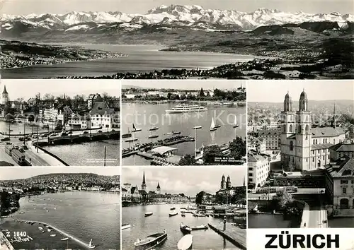 AK / Ansichtskarte Zuerich ZH Rudolf Brun Bruecke M.S. Linth Kongresshaus 