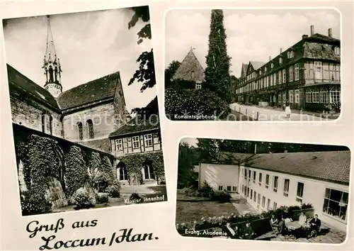 AK / Ansichtskarte Loccum Kloster Innenhof Konventsgebaeude Evangelische Akademie Kat. Rehburg Loccum