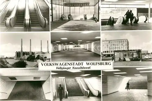 AK / Ansichtskarte Wolfsburg Fussgaenger Kanaltunnel Kat. Wolfsburg