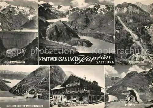 AK / Ansichtskarte Kaprun Kraftwerksanlagen Hotel Kesselfall Denkmal Schraegaufzug Kat. Kaprun