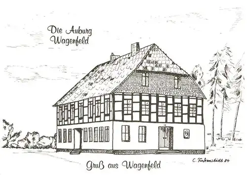 AK / Ansichtskarte Wagenfeld Auburg Kuenstlerkarte C. Finkenstaedt  Kat. Wagenfeld
