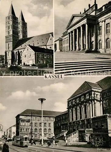 AK / Ansichtskarte Kassel Martinskirche Landesbibliothek Rathaus  Kat. Kassel