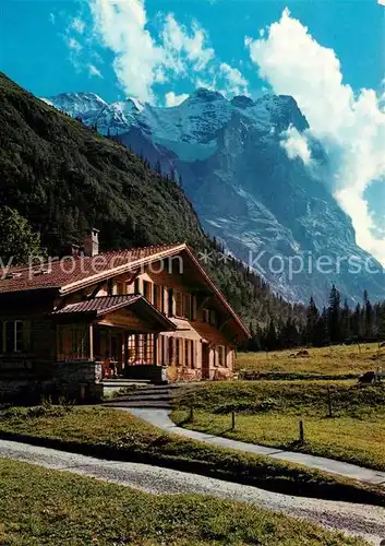 AK / Ansichtskarte Wetterhorn Lauterbrunnen Hotel Chalet Schwarzwald Alp  Kat. Lauterbrunnen Wetterhorn